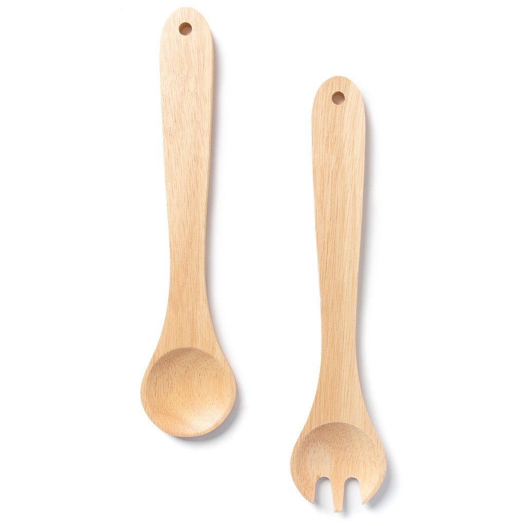 The Wood's Tale ช้อนส้อม สลัด SALAD SPOON & FORK จากไม้แท้ ขายแยกช้อนกับส้อม