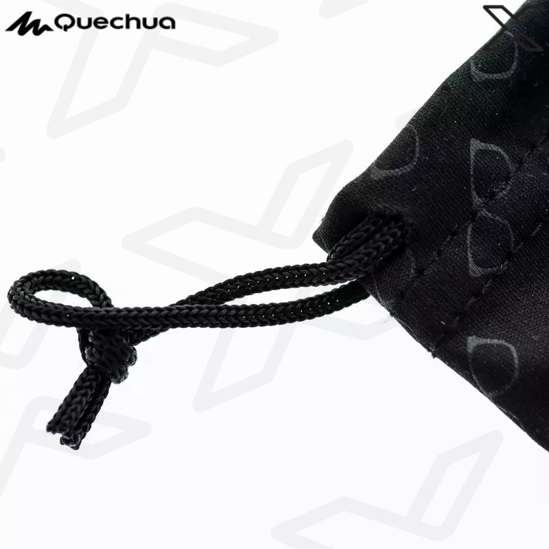 QUECHUA ถุงผ้าไมโครไฟเบอร์สำหรับใส่แว่นตารุ่น MH ACC 120 (สีดำ)