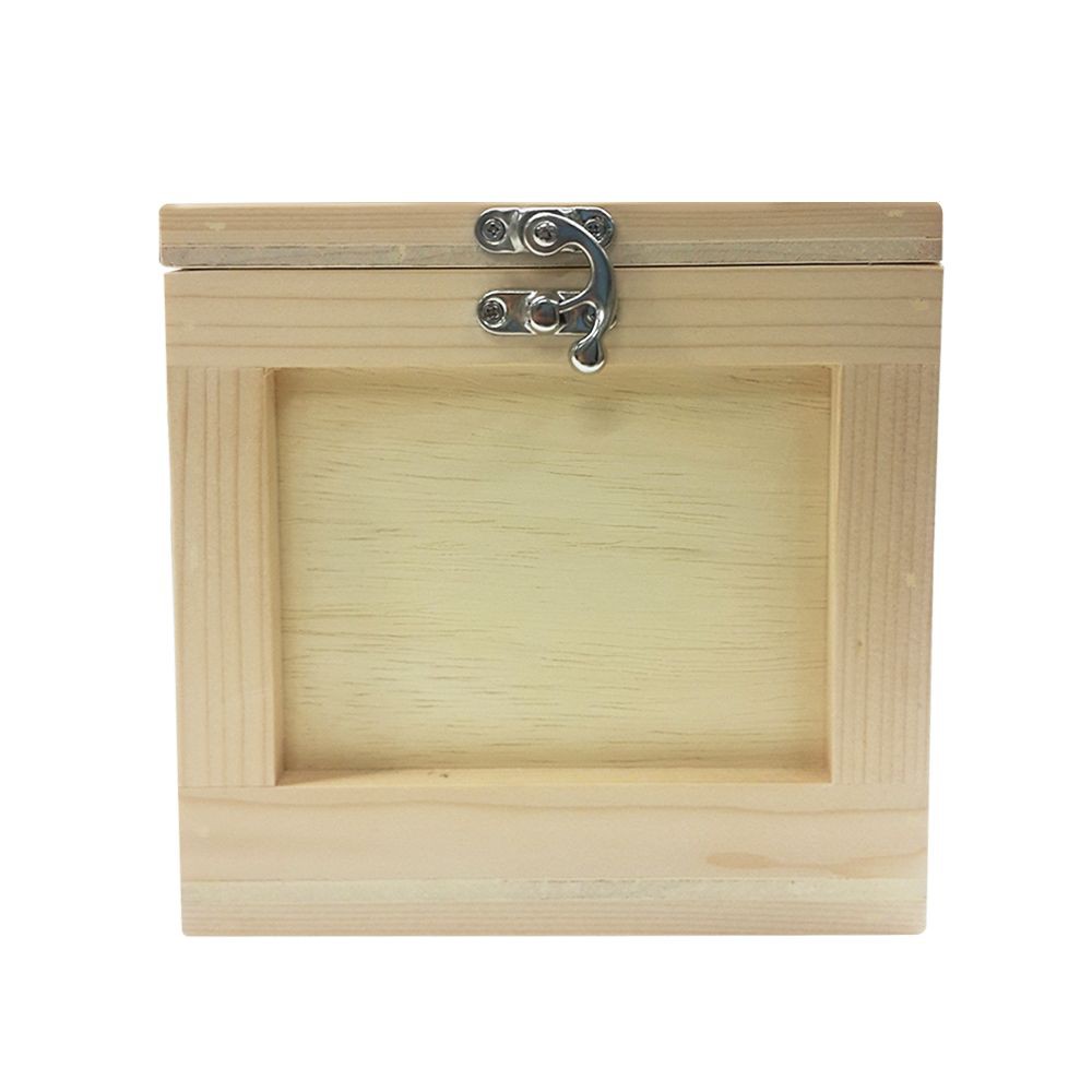กล่องเก็บของไม้สน 15x15x15ซม. S NATURAL