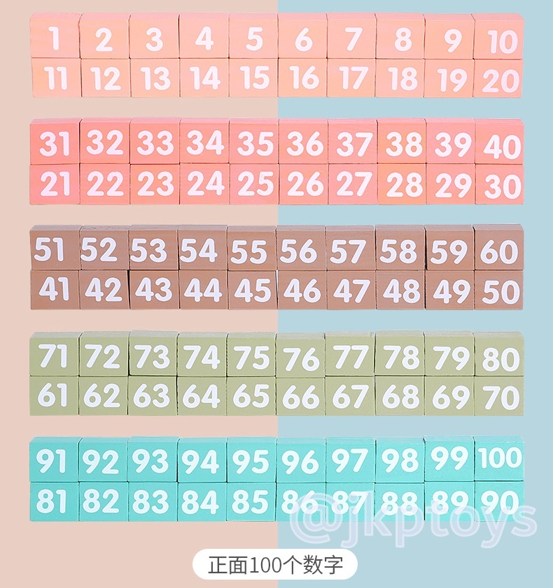 ของเล่นไม้เสริมพัฒนาการ กระดาน + บล็อคไม้ฝึกคิดคำนวณเลข + เรียนรู้ภาษาจีน