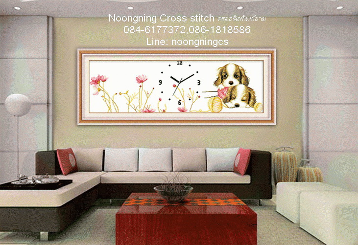 เงินทองไหลมา ชุดปักครอสติช พิมพ์ลาย ครอสติสจีน งานฝีมือ DIY