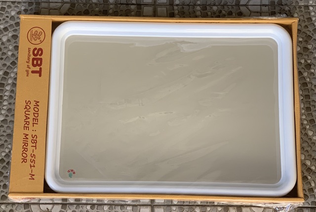 กระจกห้องน้ำเดี่ยว ทรงเหลี่ยม ทรงกลม พร้อมอุปกรณ์ติดตั้ง