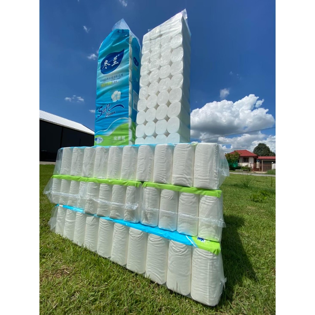 🚨ถูก และ คุ้มมาก แพ็คเดียวใช้ได้ทั้งบ้าน🚨 🧻ทิชชู่ยกแพ็ค🧻 1 แพ็ค 40 ม้วน✅ คุ้มสุดๆ 1 ม้วน 500 แผ่นหนา5ชั้น🔥