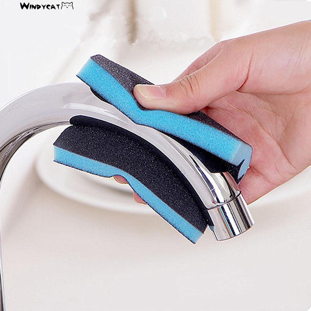 @windycat@ 1 พีซีนาโนเมตรไดมอนด์แซนด์เมจิกฟองน้ำการขจัดคราบตะกรันครัวบ้านแปรงทำความสะอาด