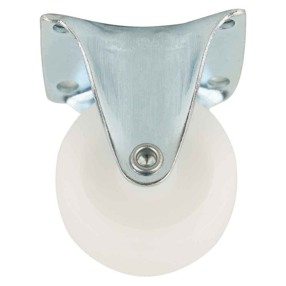 อะไหล่ เฟอร์นิเจอร์ ลูกล้อแป้นตายPP FITT 193038 1.5นิ้ว สีขาว FIX PLATE CASTER WHEEL FITT 193038 1.5" WHITE