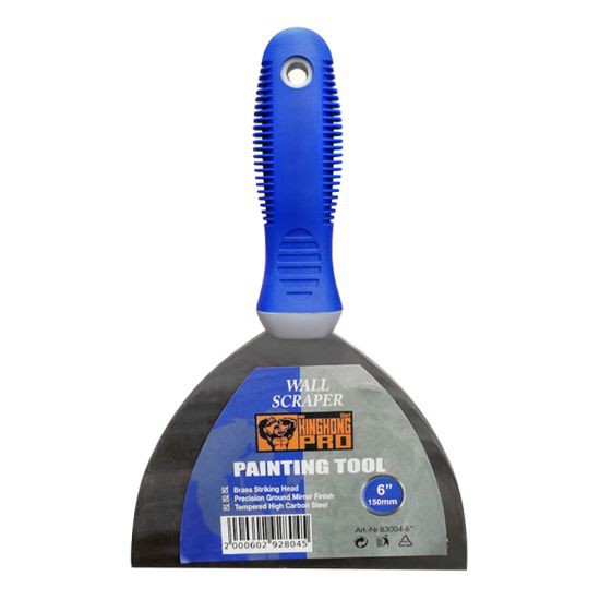 เครื่องมือช่าง GIANT KINGKONG PRO เกรียงโป๊วสีด้ามยาง รุ่น B3004-6 หน้ากว้าง 6 นิ้ว สีน้ำเงิน-ดำ เกรียง