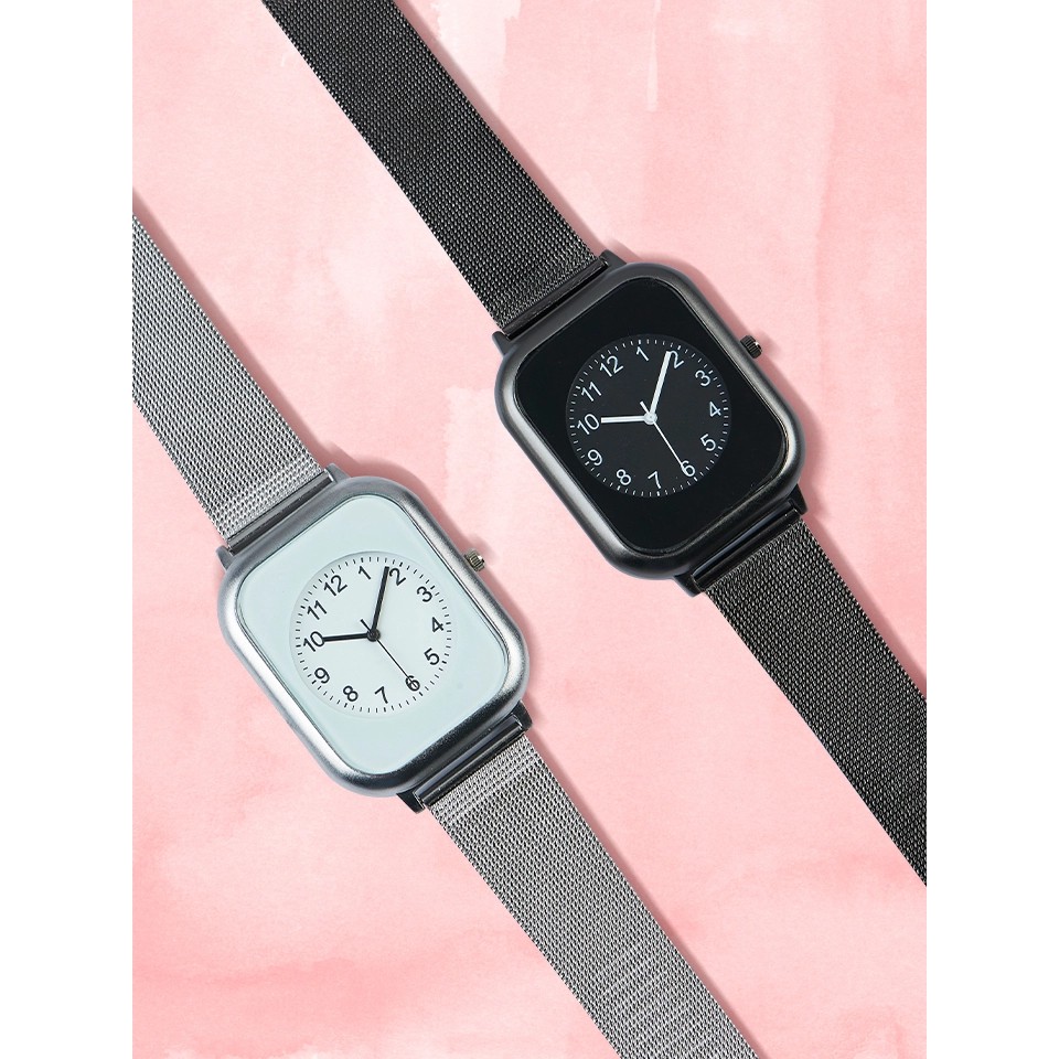 !!สินค้าขายดี!! นาฬิกาข้อมือ นาฬิกาข้อมือแฟชั่น Square Watch