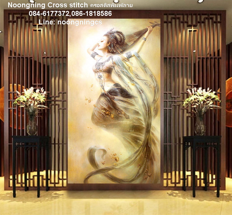 ไก่ ชุดปักครอสติช พิมพ์ลาย ครอสติสจีน งานฝีมือ DIY