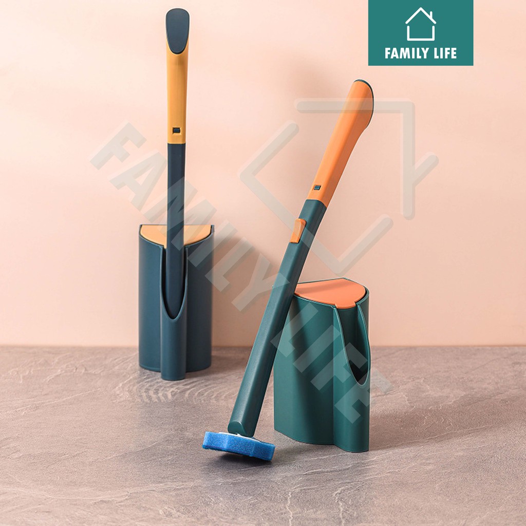 ที่แปรงชักโครก ที่ขัดห้องน้ำ ที่ขัดชักโครก แบบใช้แล้วทิ้ง แปรงล้างห้องน้ำชักโครก ทำความสะอาดห้องน้ำ