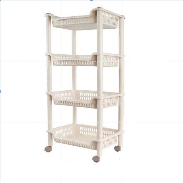 SIMMA ห้องครัวสำนักงานห้องน้ำชั้นเก็บของอเนกประสงค์ 4 ชั้นพร้อมล้อ 830-4