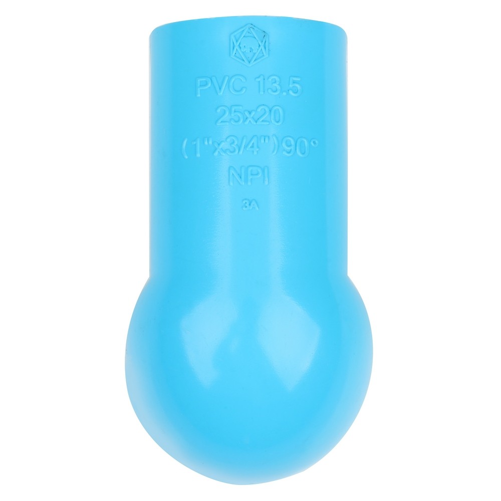 ท่อประปา ข้อต่อ ท่อน้ำ ท่อPVC ข้องอ 90 ลด-หนา SCG 1นิ้วX3/4นิ้ว สีฟ้า REDUCING ELBOW 90 PVC SCG 1"X3/4" LITE BLUE