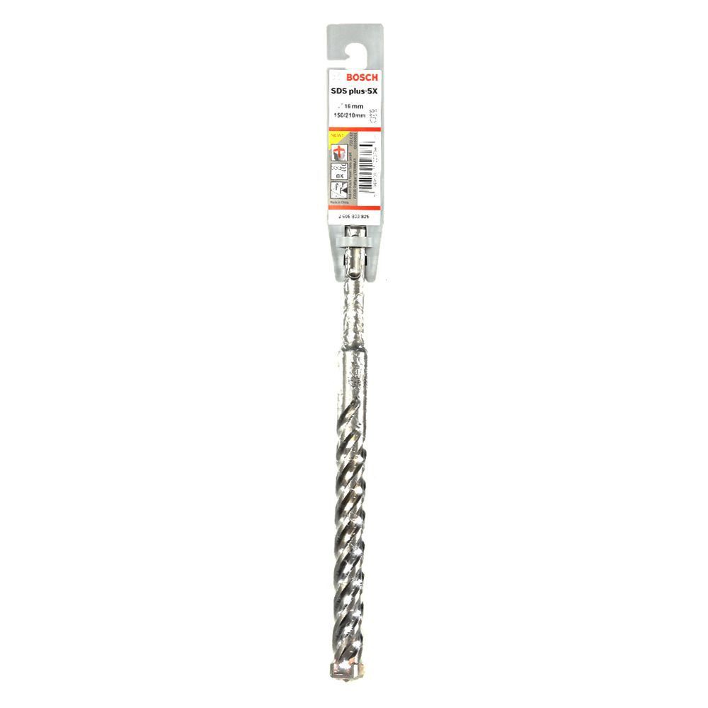 ดอกสว่านโรตารี่ BOSCH SDS PLUS-5X, 16x150/210 สว่านและดอกสว่าน CONCRETE DRILL BIT BOSCH SDS PLUS-5X, 16x150/210