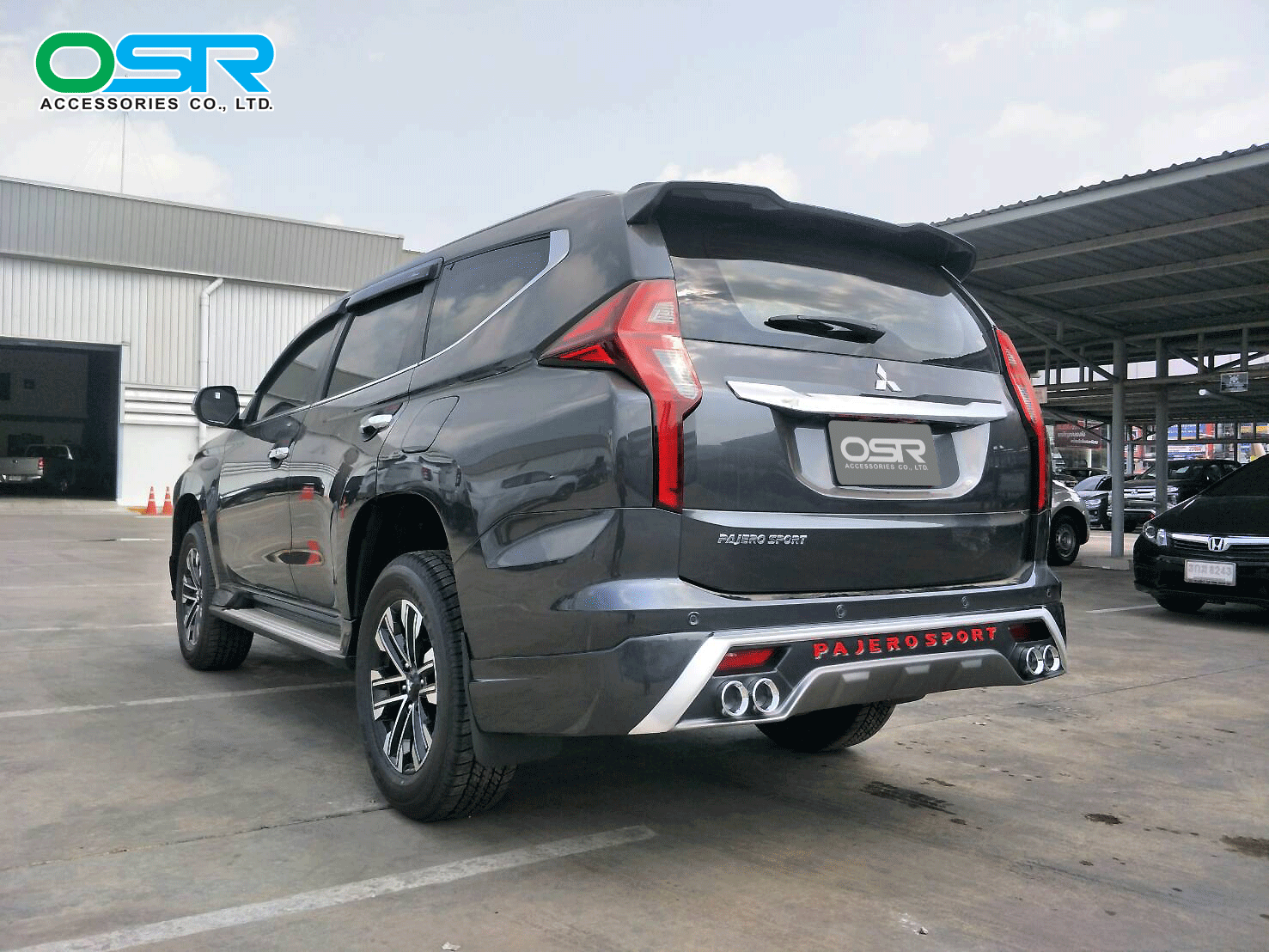ชุดแต่งรถ-สเกิร์ต-อุปกรณ์แต่งรถ New Mitsubishi Pajero Sport 2020 ทรง AT By OSR