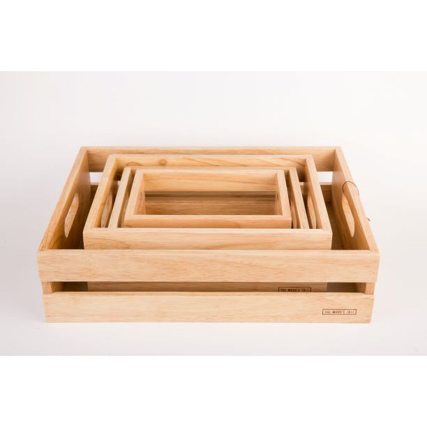 The Wood's Tale ลังไม้ กล่องไม้ WOODEN BOX B จากไม้ธรรมชาติ มี 4 ไซส์