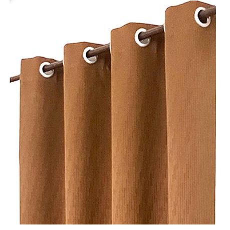 ผ้าม่าน EYELET CHILD FREEDOM STYLE RANDAH UV 145X220 ซม. สีทอง ผ้าม่านประตู CURTAIN ผ้าม่านและมู่ลี่