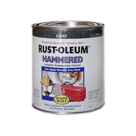 วัสดุก่อสร้าง สีทาบ้าน สีทาทั่วไป สีน้ำมันลายฆ้อน RUST-OLEUM #7214 1/4GL