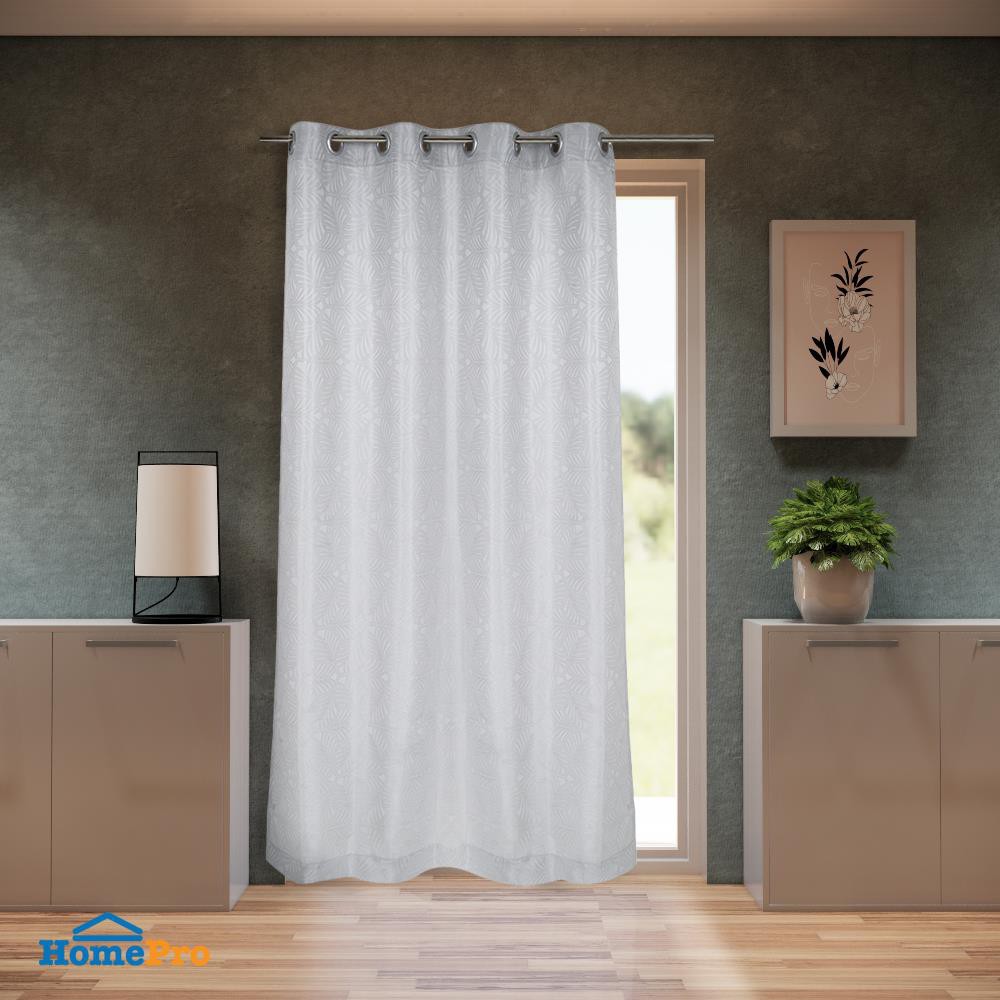 ผ้าม่าน EYELET CHILD FREEDOM STYLE TICHA 140x220 ซม. สีเทา ผ้าม่านประตู CURTAIN ผ้าม่านและมู่ลี่