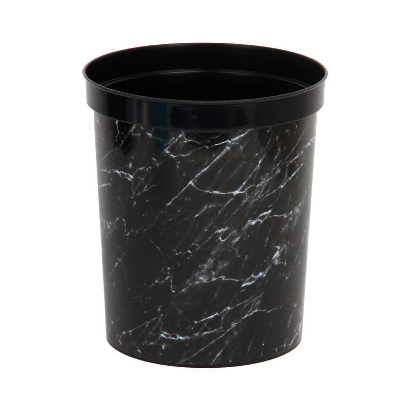 KASSA HOME ถังขยะกลมลายหินอ่อน 9 ลิตร รุ่น TG59712 ขนาด 24 x 27.5 ซม. คละสี ผลิตจากพลาสติก PP เนื้อหนา คุณภาพดี