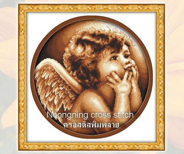 การ์ตูน ชุดปักครอสติช พิมพ์ลาย ครอสติสจีน งานฝีมือ DIY