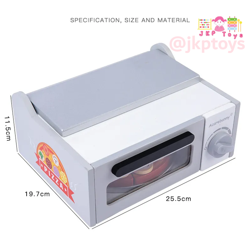 🍕🍕ของเล่นไม้เสริมพัฒนาการ เตาอบพิซซ่า เครื่องทำพิซซ่า หั่นพิซซ่า ตกแต่งหน้าพิซซ่า ของเล่นเด็ก ของเล่นไม้