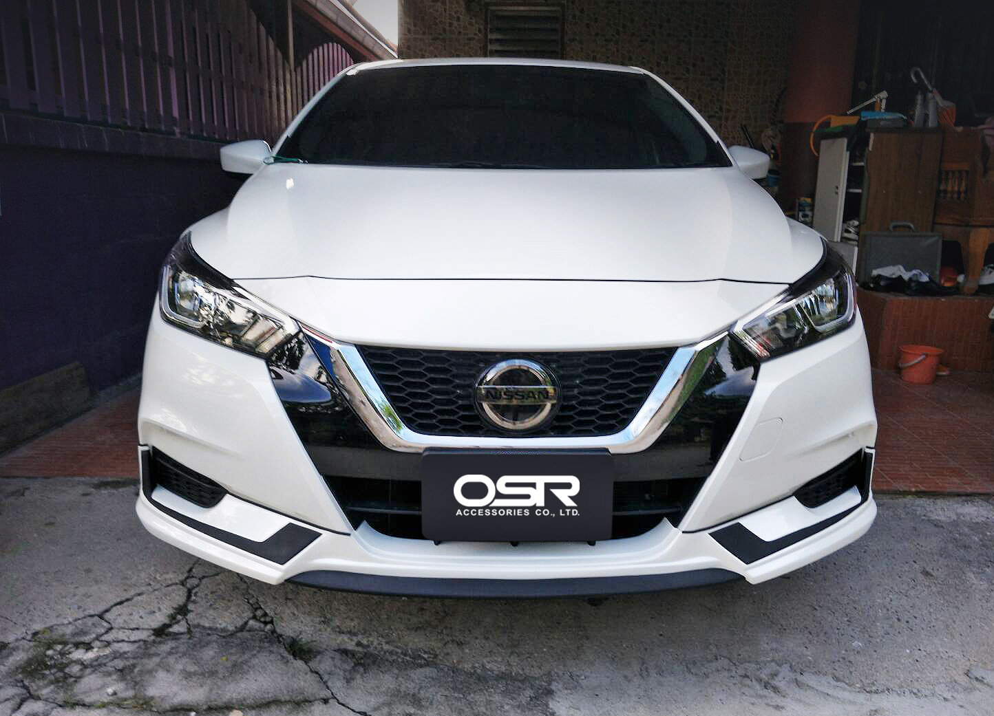 ชุดแต่งรถ สเกิร์ต-สปอยเลอร์ All New Almera 2020 Turbo ทรง SR-Limited By OSR