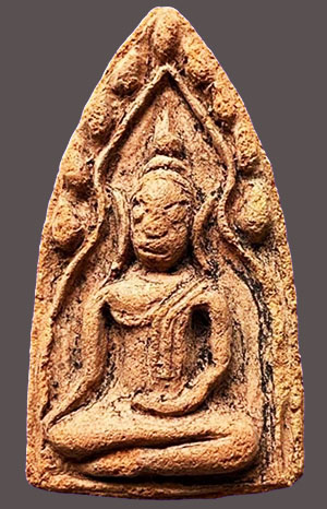 ขุนแผน เนื้อดิน หลัง ฆ. หลวงพ่อครื้น วัดสังโฆฯ สุพรรณบุรี
