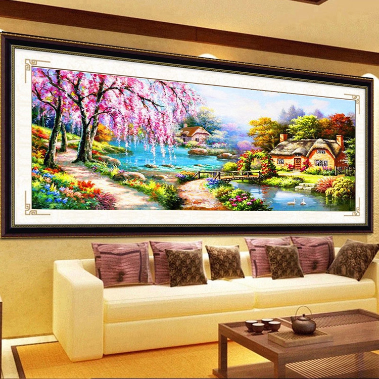 เทพเจ้ากวนอู ครอสติสคริสตัล Diamond painting โมเสก ภาพติดเพชร งานฝีมือทำที่บ้าน DIY