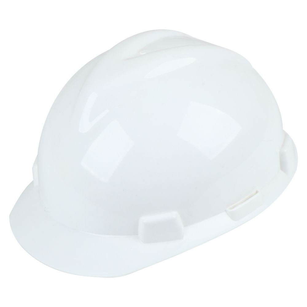 หมวกนิรภัยพลาสติก โพลีเอทิลีน DD สีขาว SAFETY HELMET DD WHITE