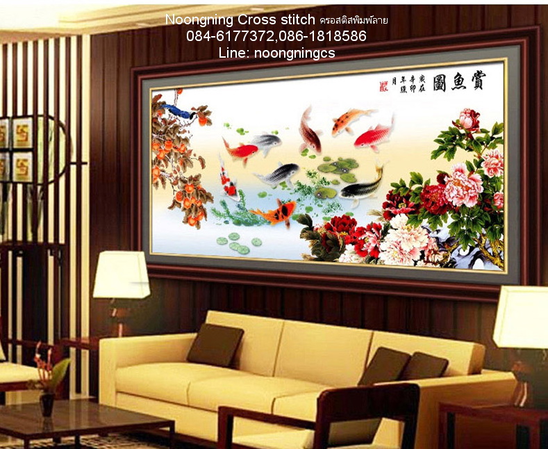 แมวนอน ชุดปักครอสติช พิมพ์ลาย ครอสติสจีน งานฝีมือ DIY