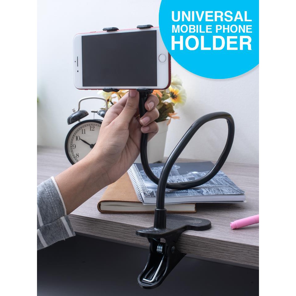 !!สินค้าขายดี!! ที่หนีบยึดมือถือ ที่วางมือถือ อุปกรณ์หนีบจับมือถืออเนกประสงค์ Universal Mobile Phone Holder