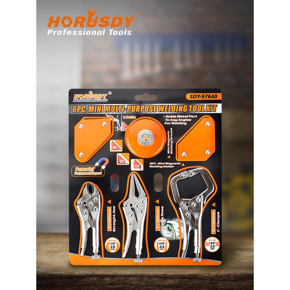 !!สินค้าขายดี!! HORUSDY เซ็ตอุปกรณ์สำหรับช่างเชื่อม HORUSDY Multi-Purpose Welding Tool Kit