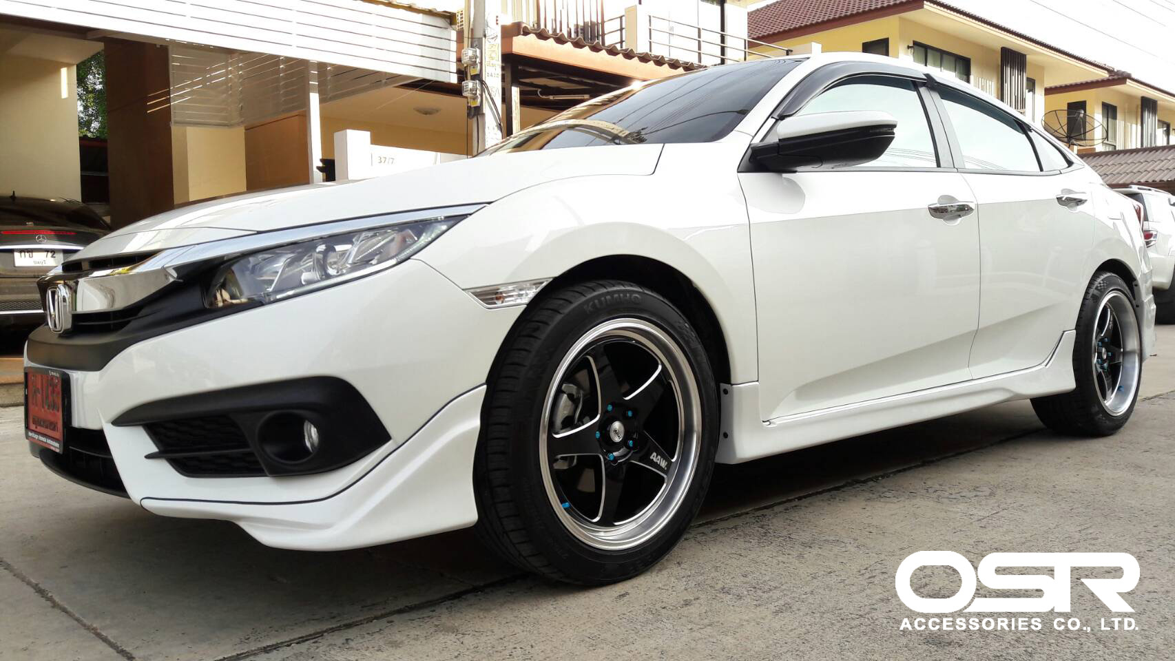 ชุดแต่งรถ สเกิร์ต-สปอยเลอร์ New Civic 2016 ทรง Modulo