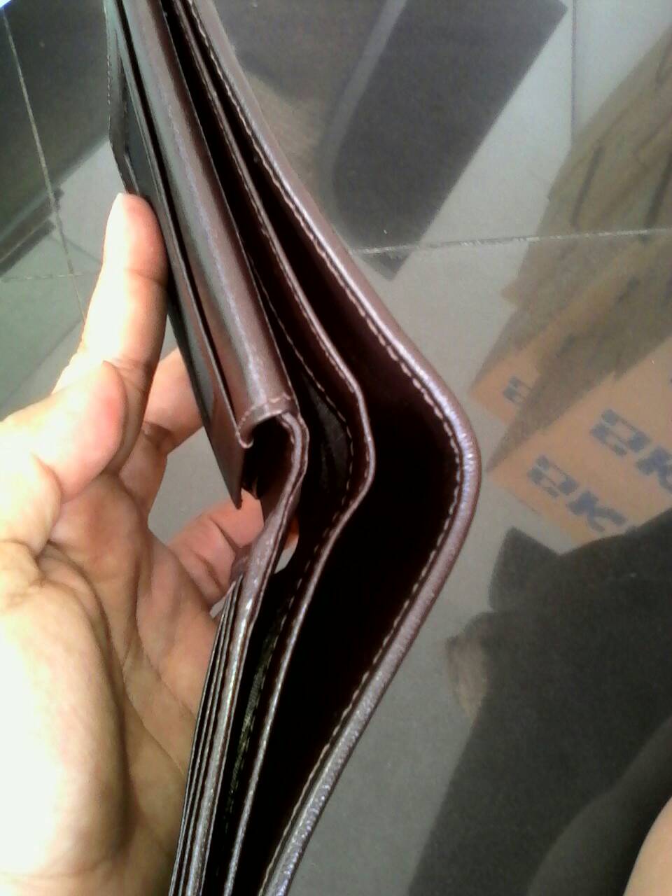 กระเป๋าหนังจระเข้แท้ (กระดูกหัว)สีแทน