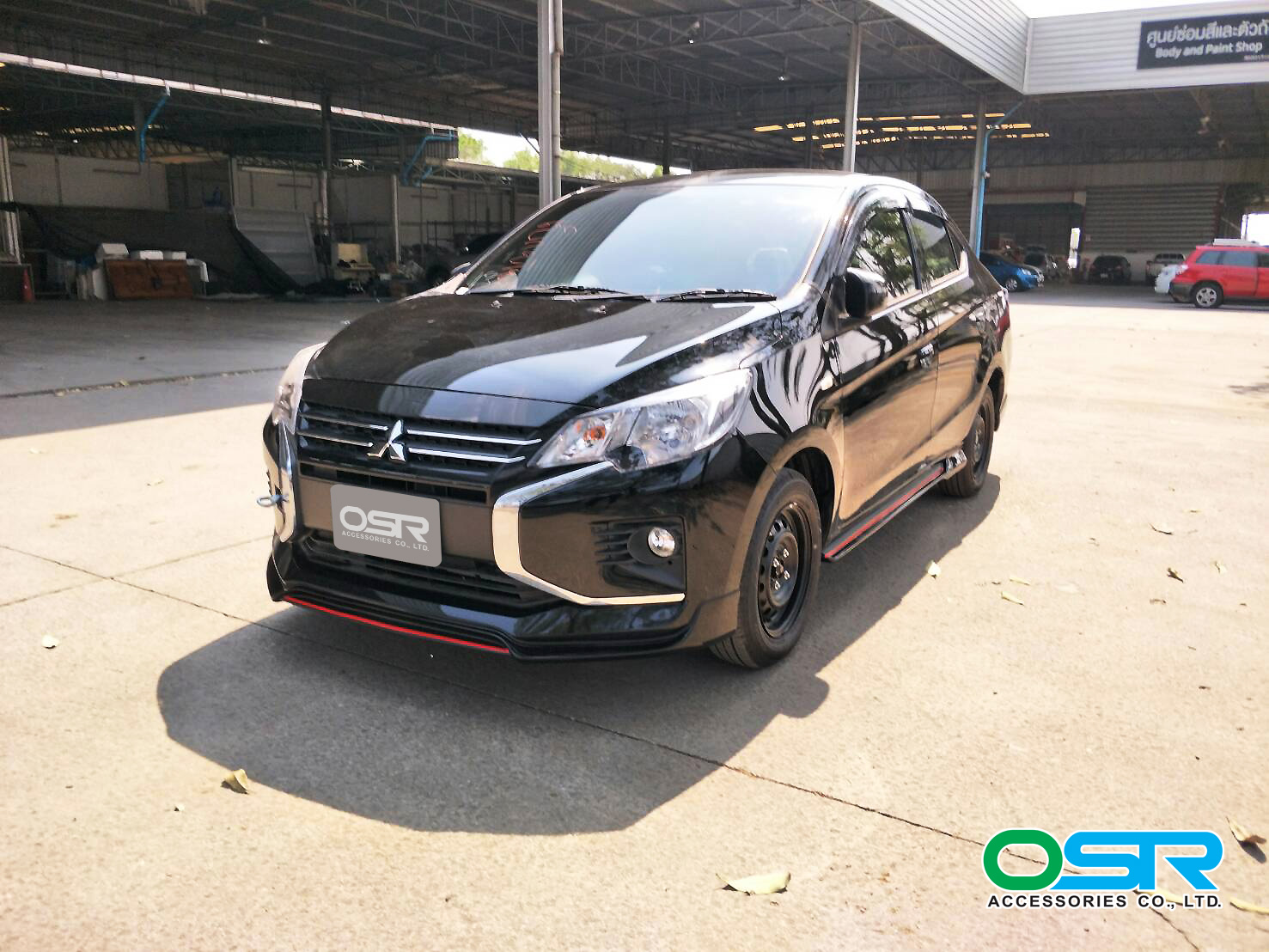 ชุดแต่งรถ สเกิร์ต-สปอยเลอร์ New Mitsubishi Attrage 2020 ทรง SR-Limited By OSR