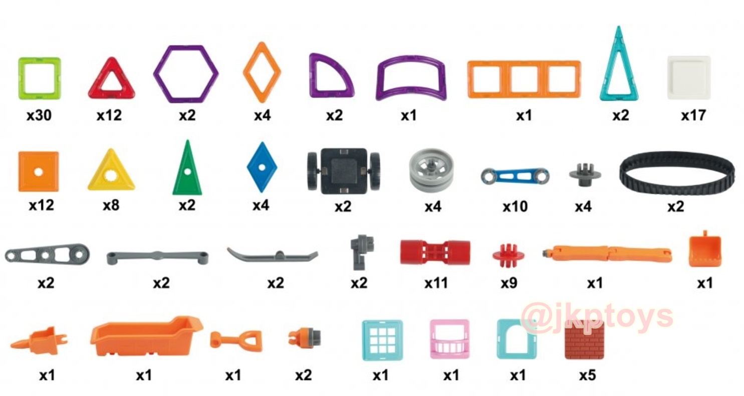 Magical Magnet ตัวต่อเเม่เหล็ก 162 ชิ้น