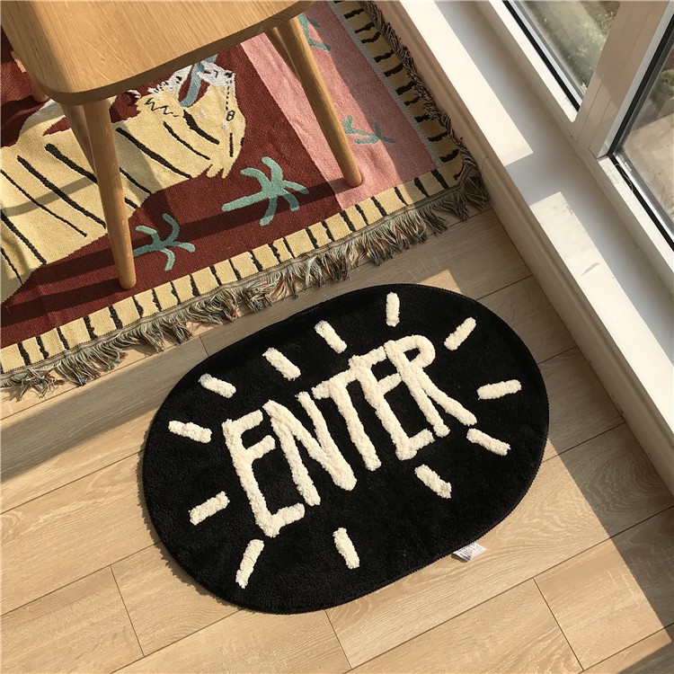 พร้อมส่ง พรมเช็ดเท้า สไตล์มินิมอล พรมห้องน้ำ พรมกันลื่น ดูดซับน้ำได้ดี ขนาด 40*60 ซม. / 45*65 ซม.