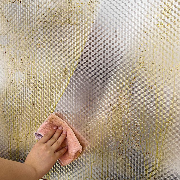 🔥ถูกที่สุด🔥สติกเกอร์ฟอยล์อลูมิเนียม กันน้ำมันกระเด็น ใช้สำหรับติดผนังห้องครัว มี 2 ขนาด