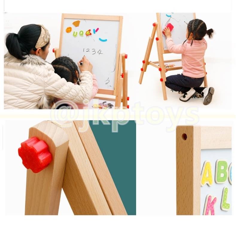 กระดานไวท์บอร์ด+กระดานดำ ปรับได้ 3 ระดับ