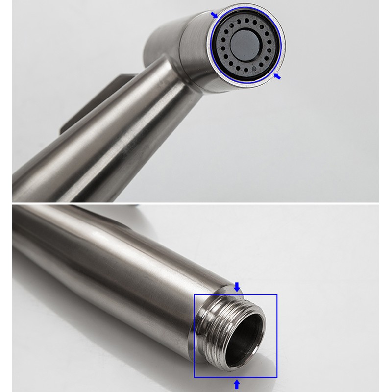 หัวฉีดชำระ สแตนเลสแท้ 100% SUS304 เกรดพรีเมี่ยม รับประกันคุณภาพ ที่ฉีดก้น ที่ฉีดชำระก้น หัวฉีดสายชำระ ที่ฉีดตูด