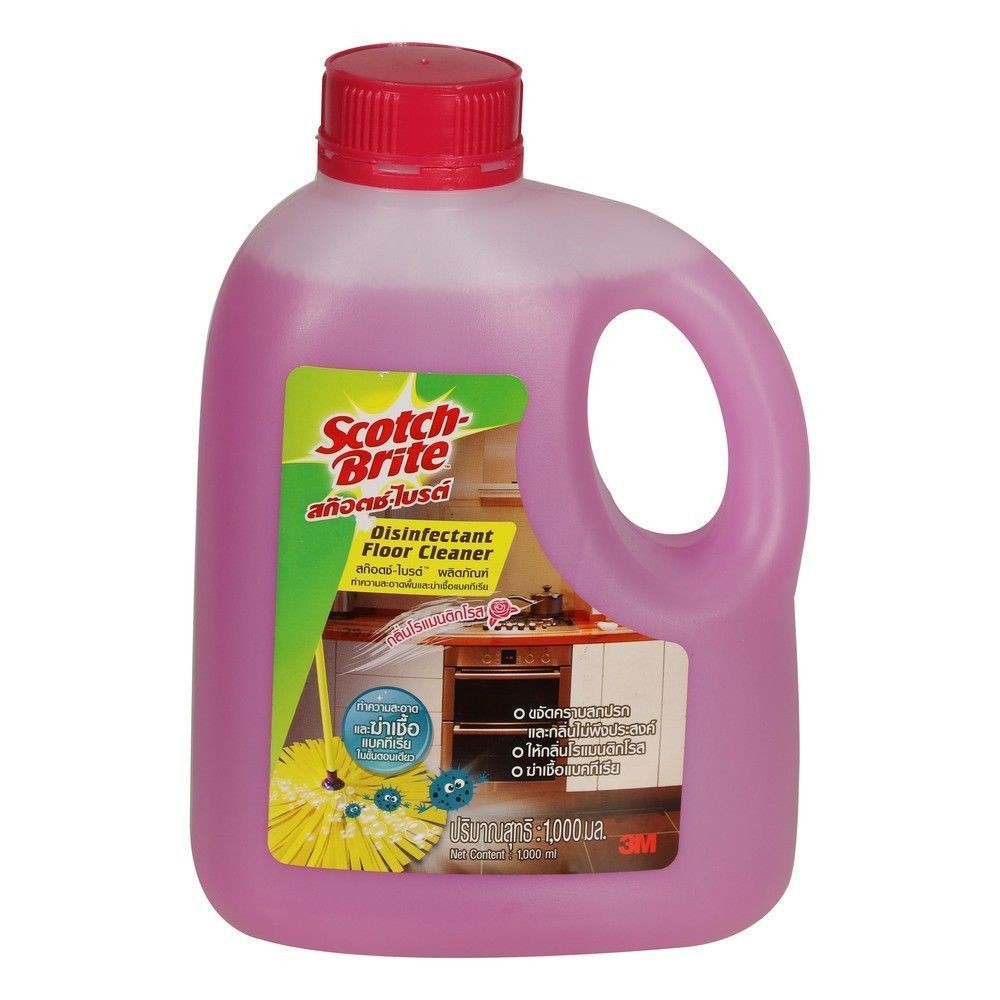 ผลิตภัณฑ์ทำความสะอาดพื้น สก๊อตช์-ไบรต์ กลิ่นโรแมนติกโรส 1000 มล. FLOOR CLEANER SCOTCH-BRITE ROMANTIC ROSE 1000 ML