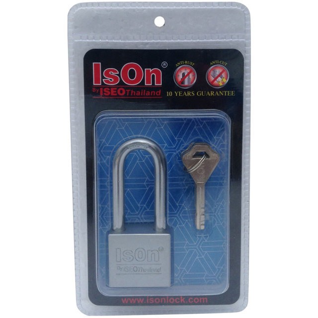 แม่กุญแจ กุญแจคล้อง กุญแจ กุญแจลูกปืน ISON 899 CS-40L 40 มม.
