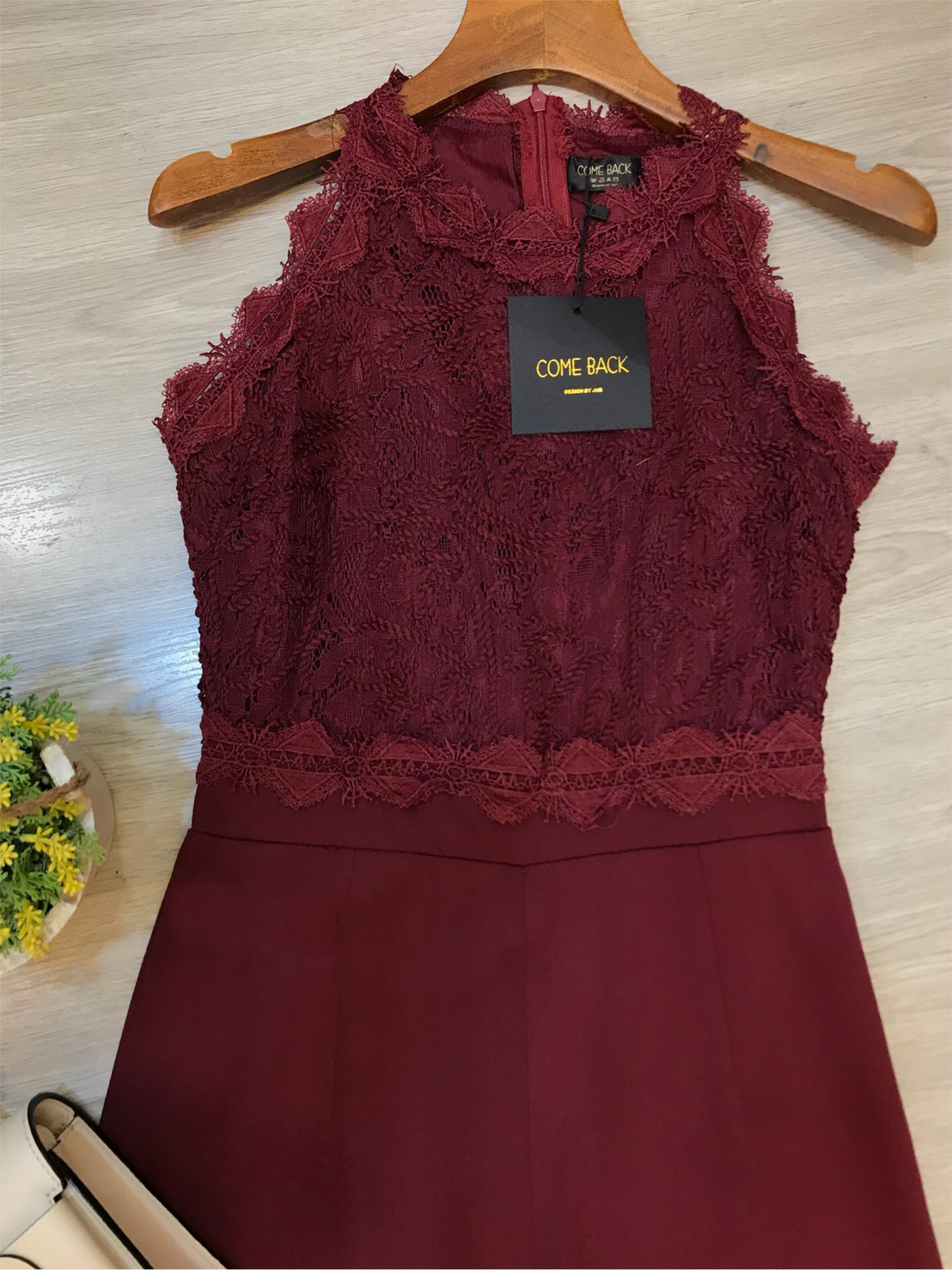 JS0095 จั๊มสูทขายาว จั๊มสูทออกงาน จั๊มสูทเกาหลี จั๊มสูทแขนกุด จั๊มสูทแฟชั่น (แดง)