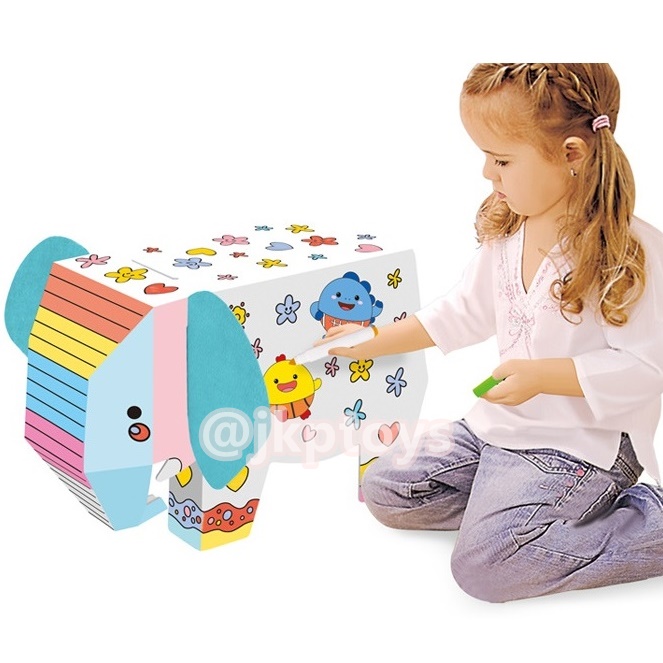 DIY.บ้านกระดาษระบายสี