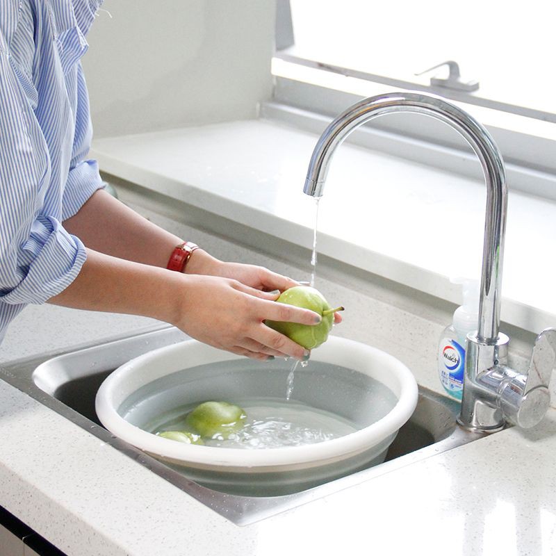 KASSA HOME กะละมังกลมพับได้ รุ่น TG54877 ขนาด 37.5 x 37.5 x 5 ซม. สีเทา ผลิตจากพลาสติกคุณภาพดี แข็งแรงทนทาน ใช้งานได้นาน