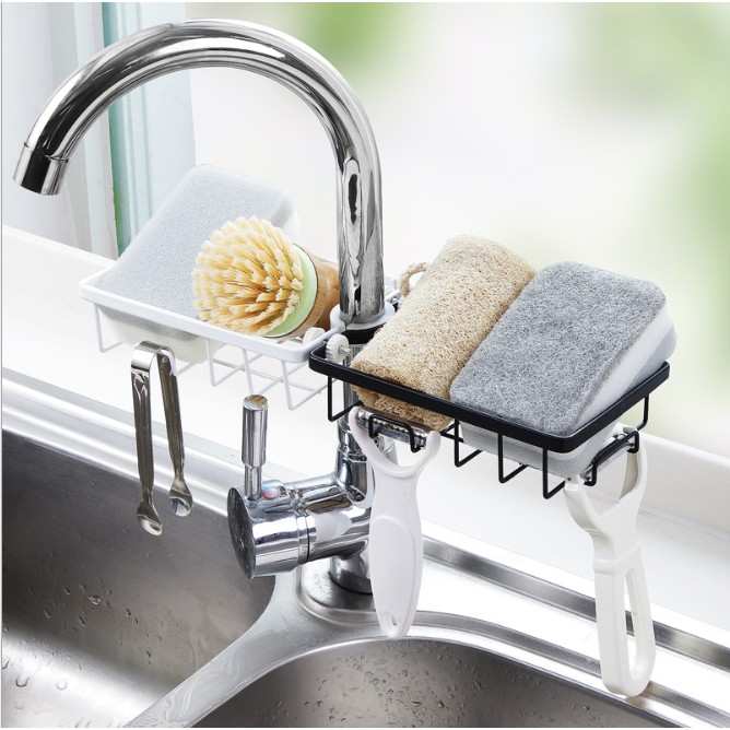 [คืน10% โค้ด SPCCBBNHX] ที่วางฟองน้ำ ที่วางสบู่ ตะแกรงวางฟองน้ำ ติดตั้งง่าย ห้องครัว ห้องน้ำ