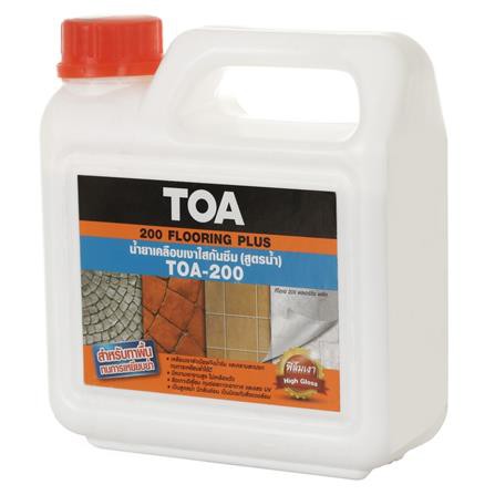 น้ำยาเคลือบเงาใสกันซึม TOA-200 1 ลิตร ทนทานต่อน้ำ สารเคมี สภาพแวดล้อมต่างๆได้ดี