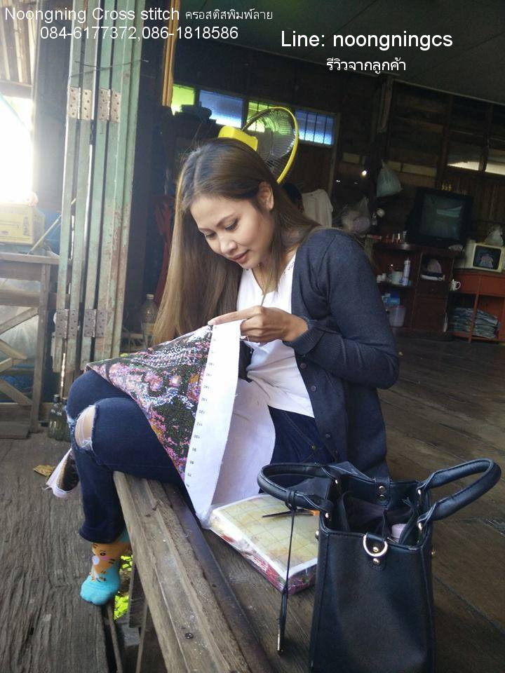 happy buddha ชุดปักครอสติส พิมพ์ลาย ครอสติสจีน งานฝีมือทำที่บ้าน DIY