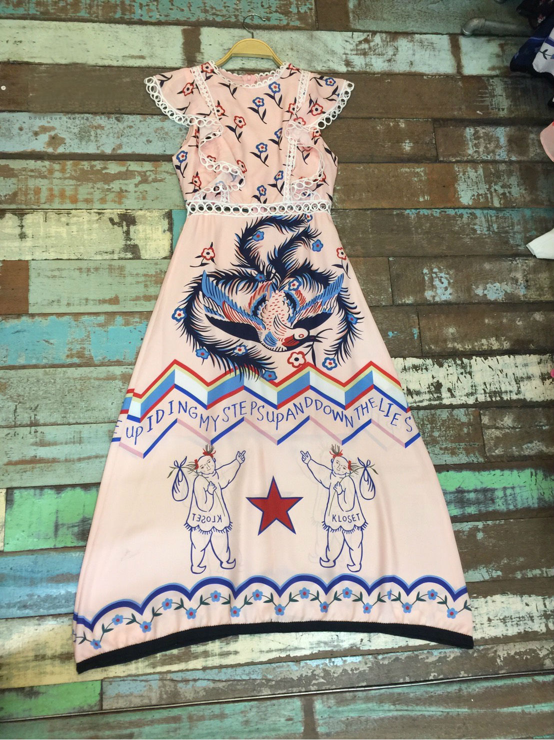 MD0021 เสื้อผ้าแฟชั่นเกาหลี เดรสเกาหลี เดรสยาว เดรสแฟชั่น แม็กซี่เดรส Maxidress ลายดอก Maxi Dress