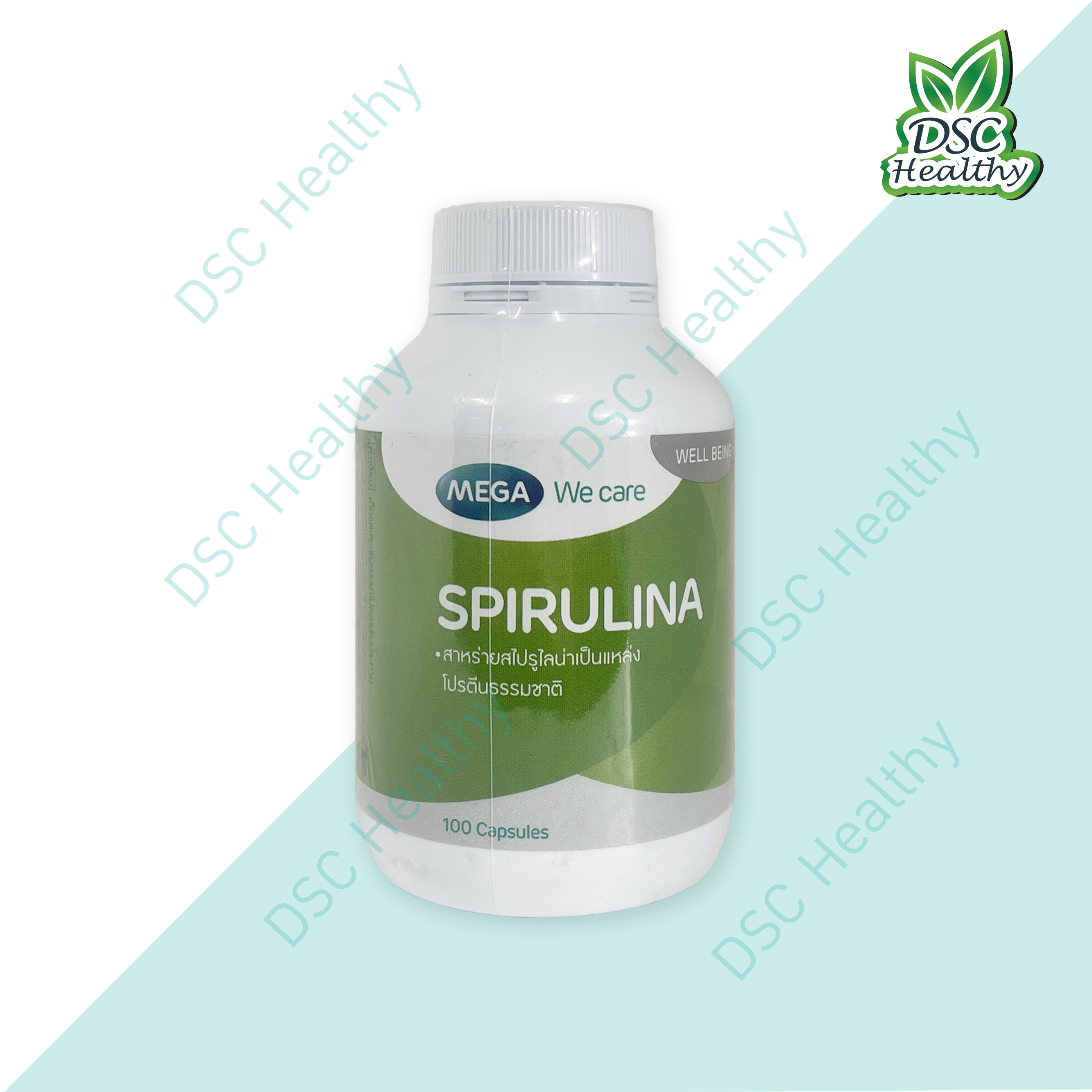 MEGA We care SPIRULINA 100 Capsules