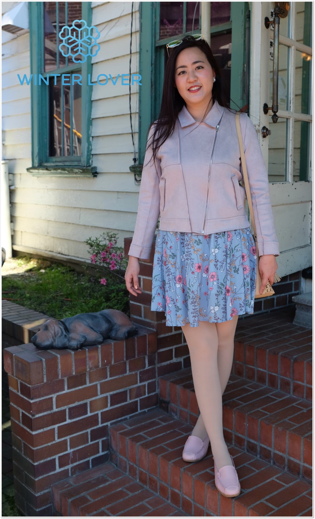 Pink Deerskin Leather Jacket for Women